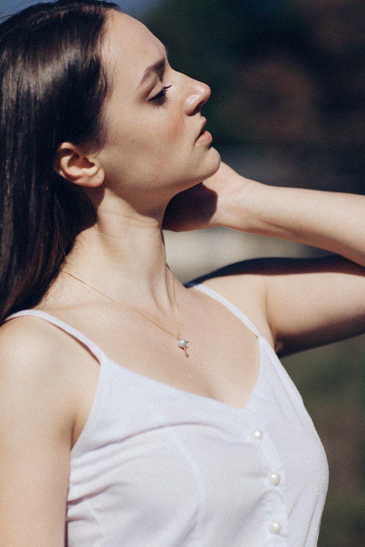 Blaues Perlenschmuckset "Planet Der Träume"