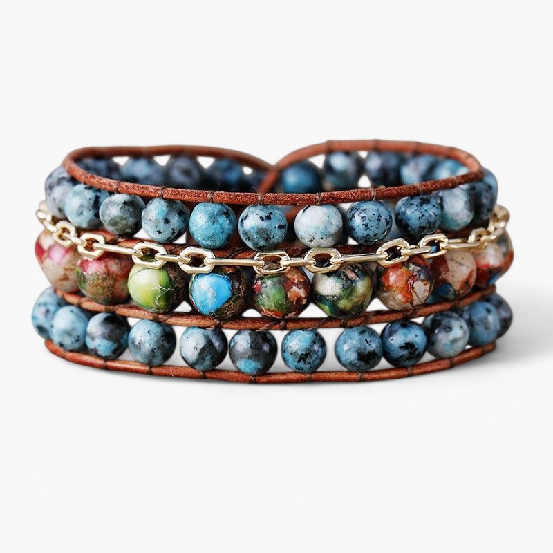 Boho Gelassenheit Armband mit Jaspis