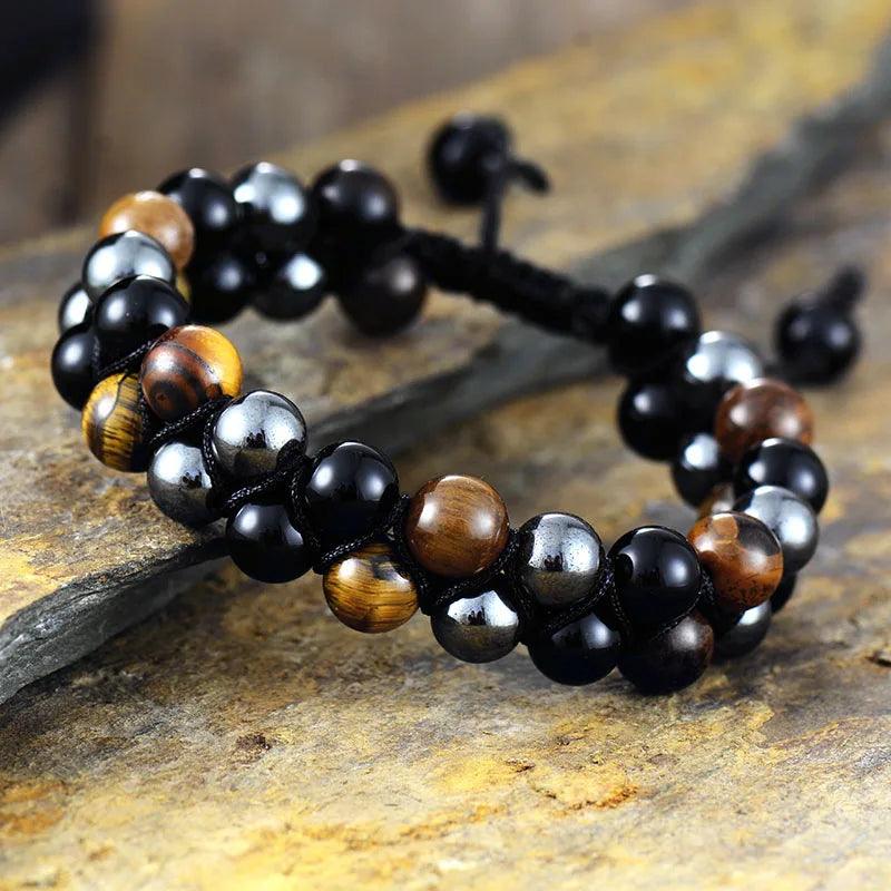 Eclipse Harmonie Armband mit Hämatit und Onyx
