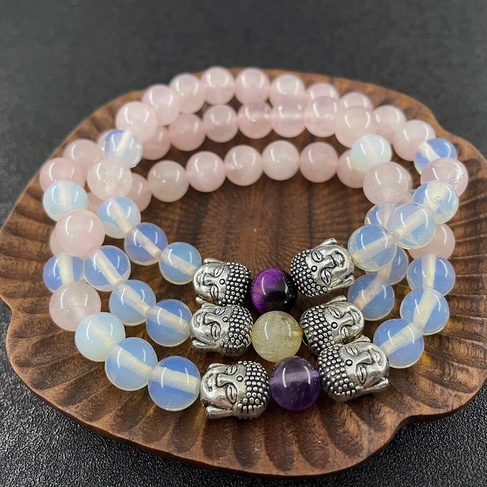 Buddha-Armband Kollektion "Strahlende Gelassenheit" aus Edelsteinen