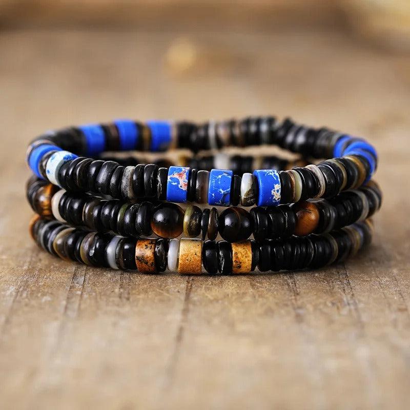 Mitternachtskraft Armband aus natürlichen Edelsteinen