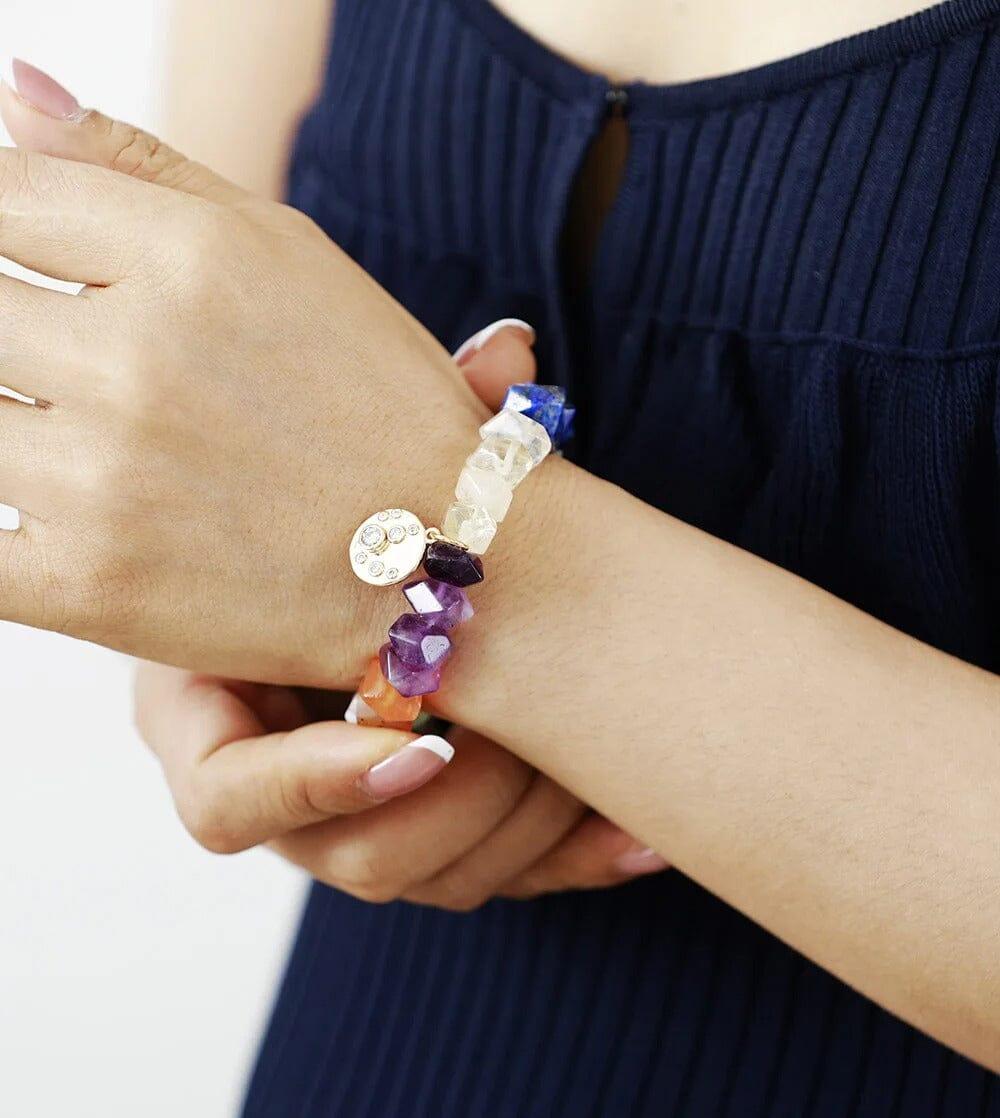 Chakra-Armband "Ausgerichtete Aura" aus Edelsteinen
