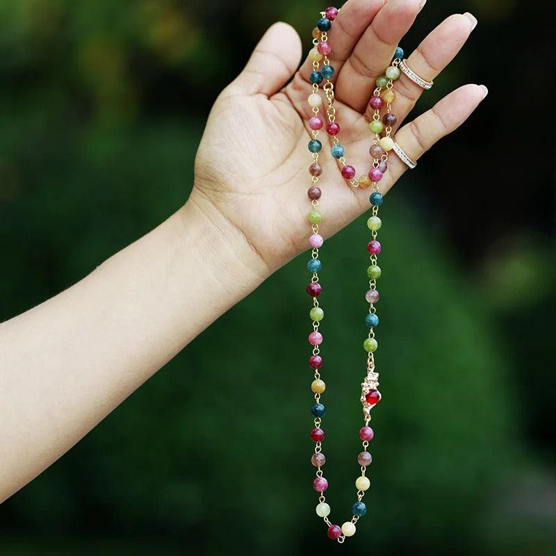 Aurora Quarz Halskette