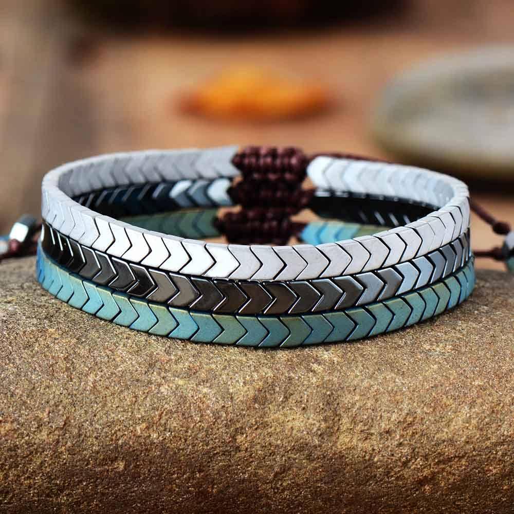Beruhigendes Armband aus Hämatit