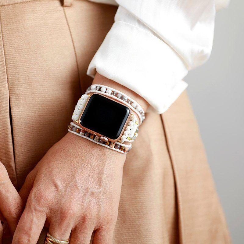 Apple Watch-Uhrenarmband "Ewiges Mitgefühl" aus Howlith
