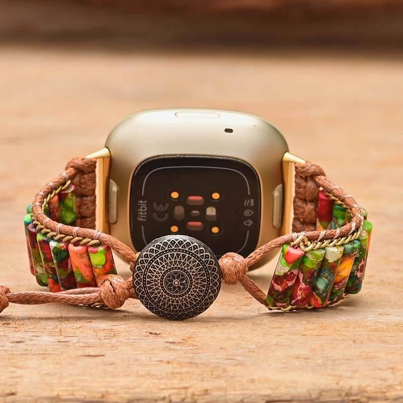 Fitbit-Uhrenarmband "Mutter Natur" aus Jaspis