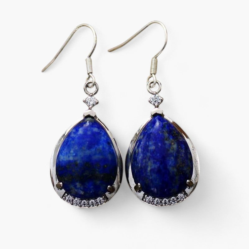 Lapis-Tränenohrringe "Sternennacht"