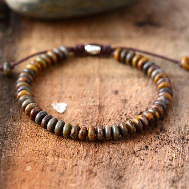 Armband "Perlen des Mutes" aus Tigerauge