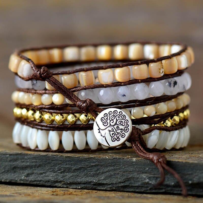 Armband "Reinigend" aus weißer Jade