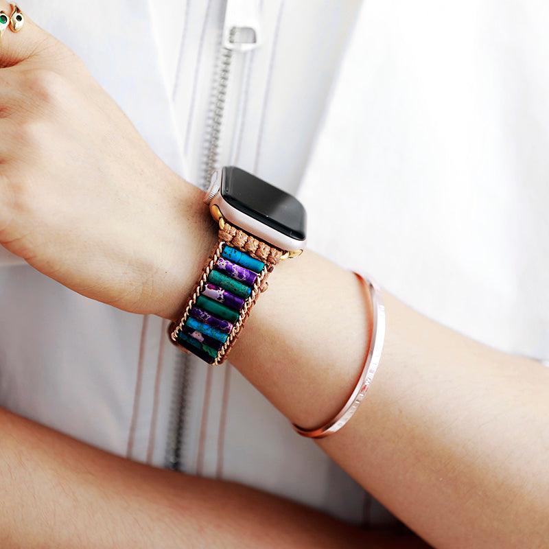 Apple-Uhrenarmband "Der Luxus Des Natürlichen" mit Jaspis