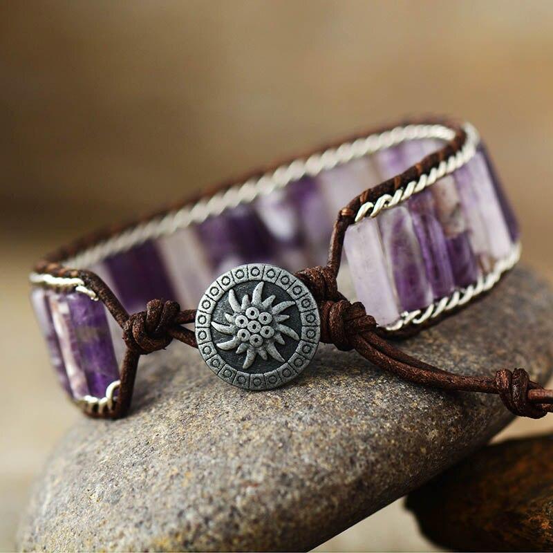 Amethyst Manschettenarmband "Fantasy"