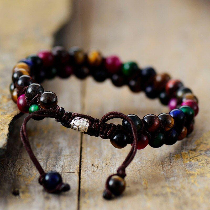 Armband "Mutiges Erwachen" aus Jaspis & Tigerauge