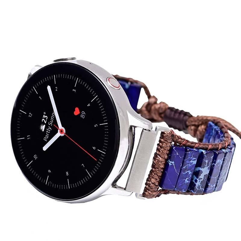 Samsung Uhrenarmband "Tiefblauer Ozean" aus Jaspis