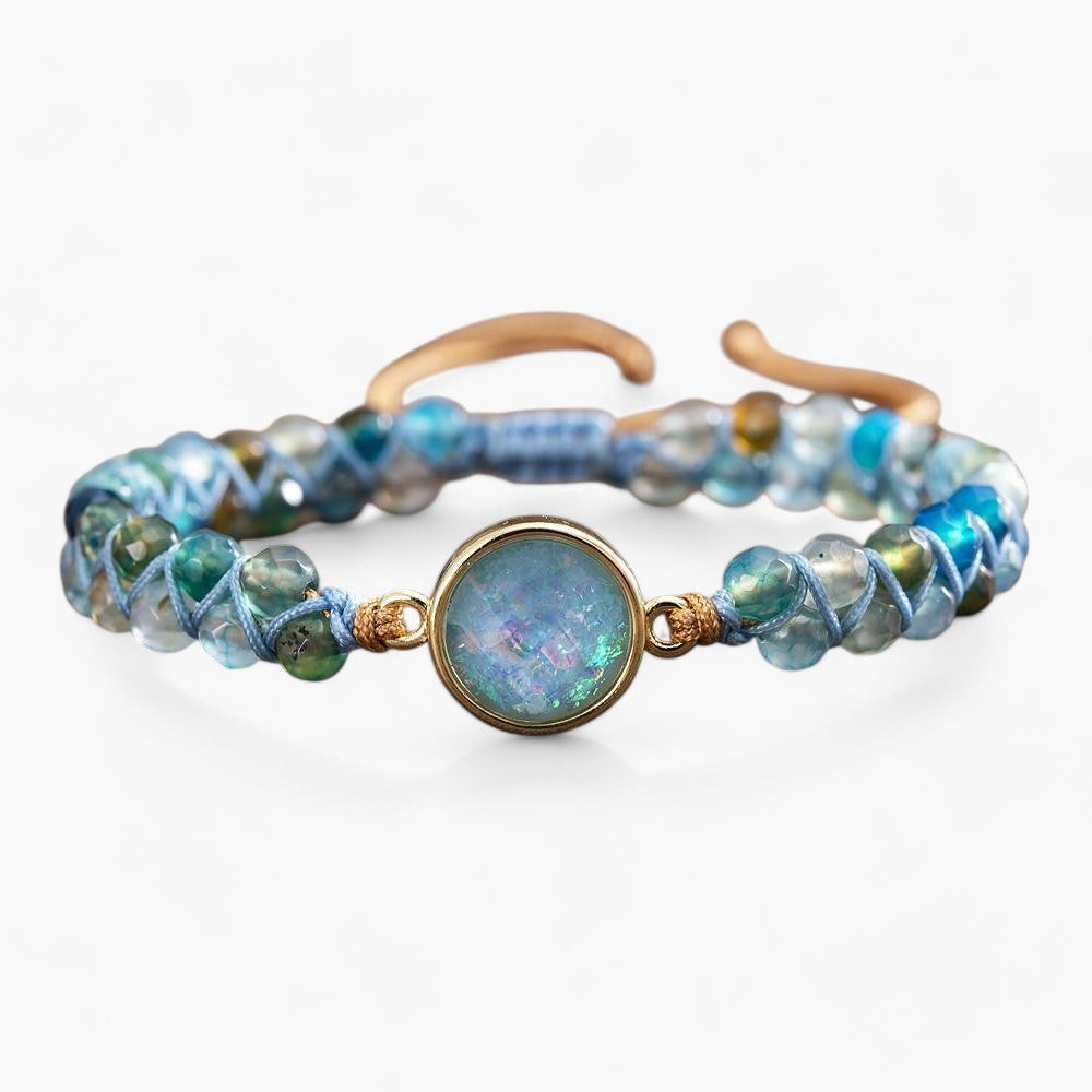 Armband mit hypnotisierendem blauem Opal
