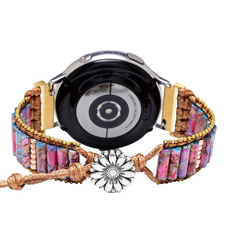 Samsung-Uhrenarmband "Göttin Des Sonnenuntergangs" mit Kaiser- & Jaspissteinen