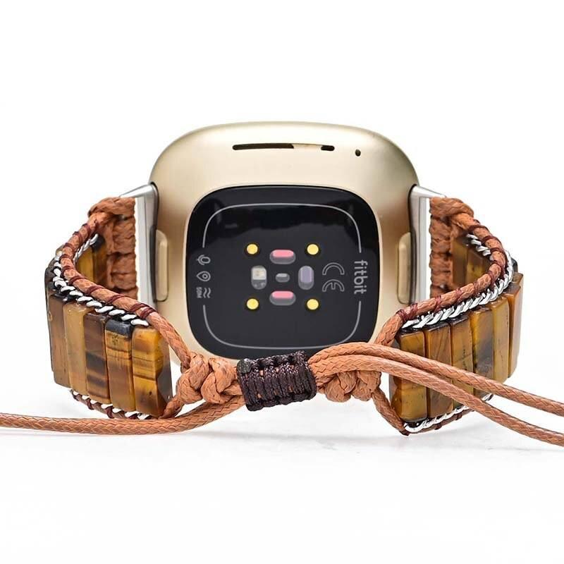 Fitbit-Uhrenarmband "Wahre Stärke" aus Tigerauge