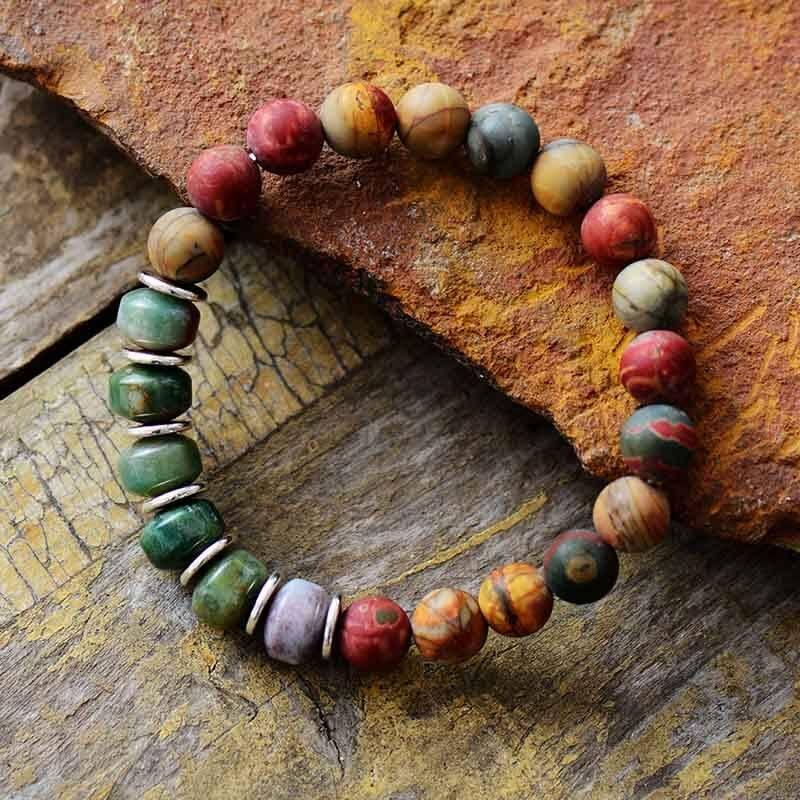 Armband "Gesegnet & Ausgewogen" aus Sandstein