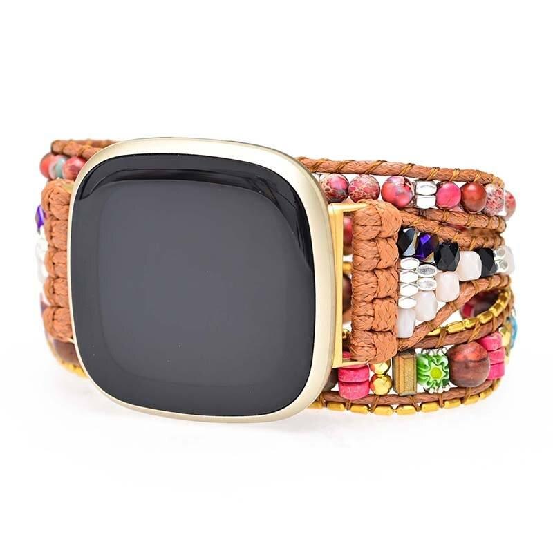 Fitbit-Uhrenarmband "Strahlende Liebe" aus Kaiserstein & Achat