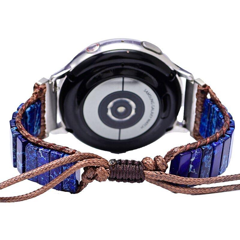 Samsung Uhrenarmband "Tiefblauer Ozean" aus Jaspis