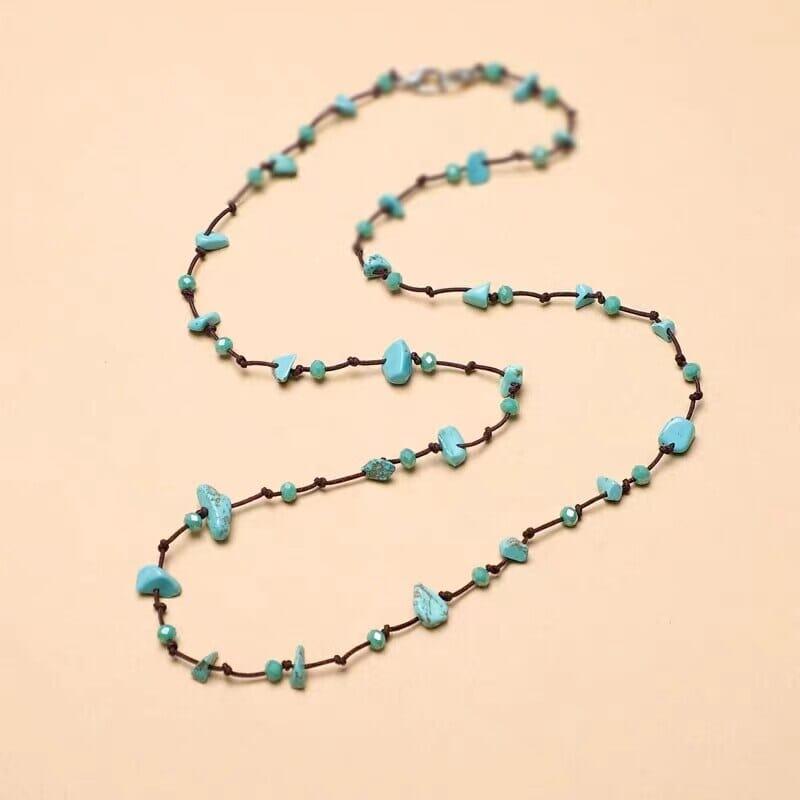 Halskette "Ruhige Aura" aus Edelsteinen