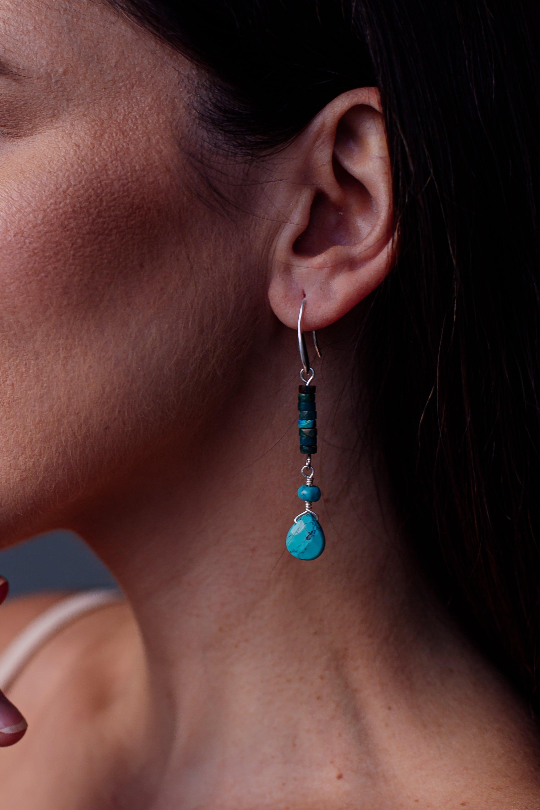 Ohrringe "Blauer Ozean"