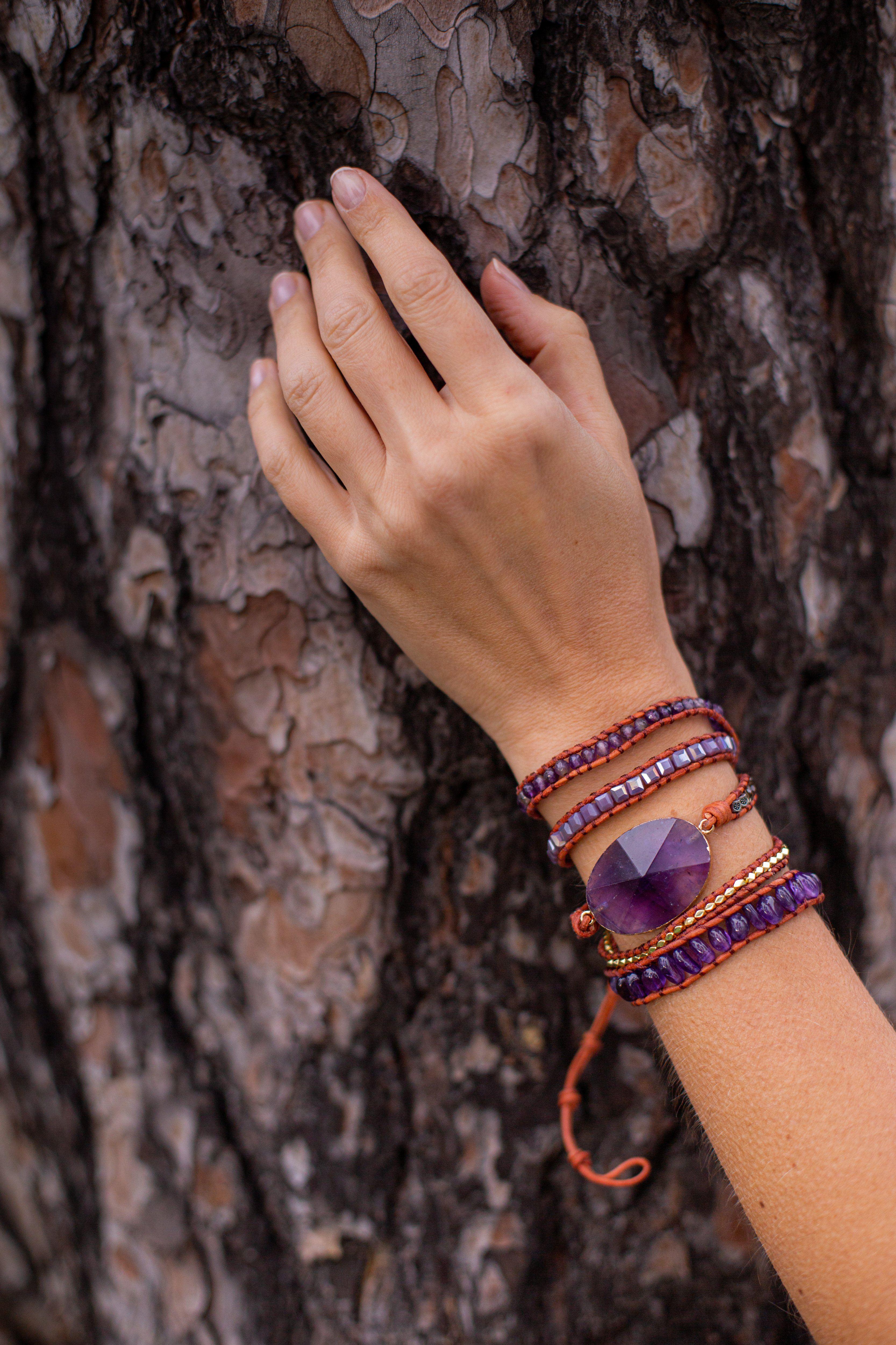 Wickelarmband "Imperiales Amethyst"