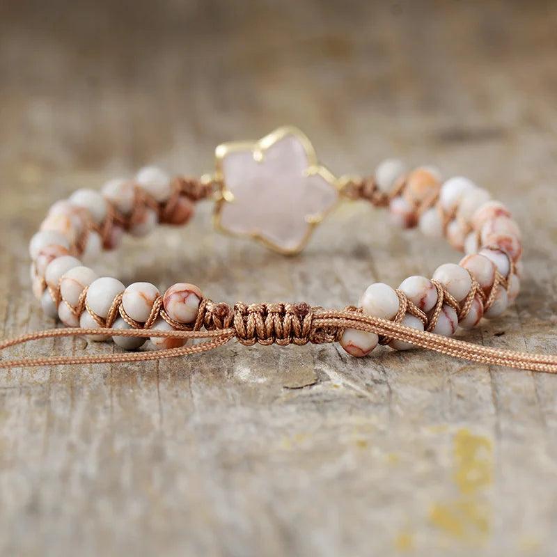 Rosenquarz- & Amethyst-Armband "Sternenträume"
