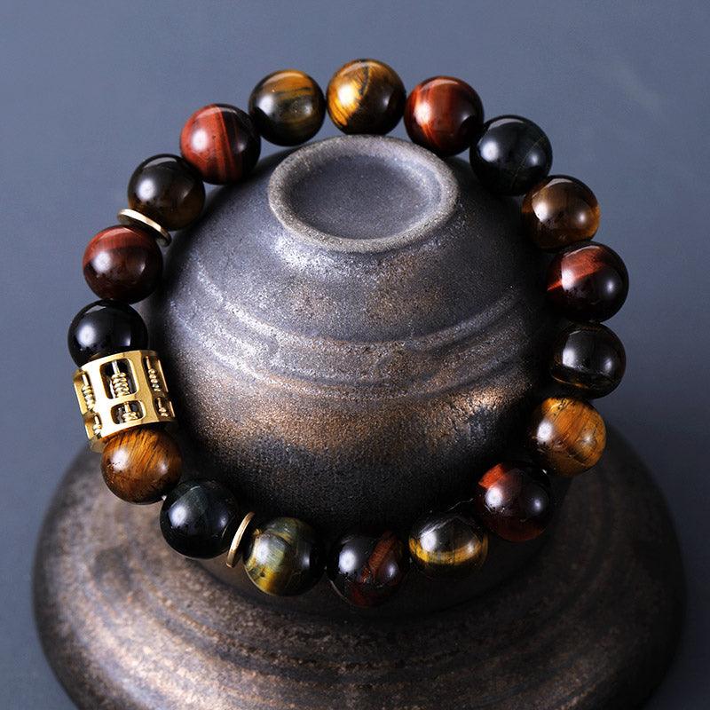 Charme des Kriegers Armband aus natürlichen Edelsteinen