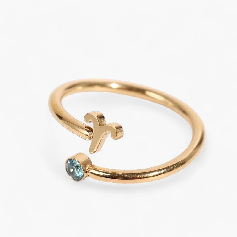 Goldring "Tierkreiszeichen Harmonie" mit Edelstein