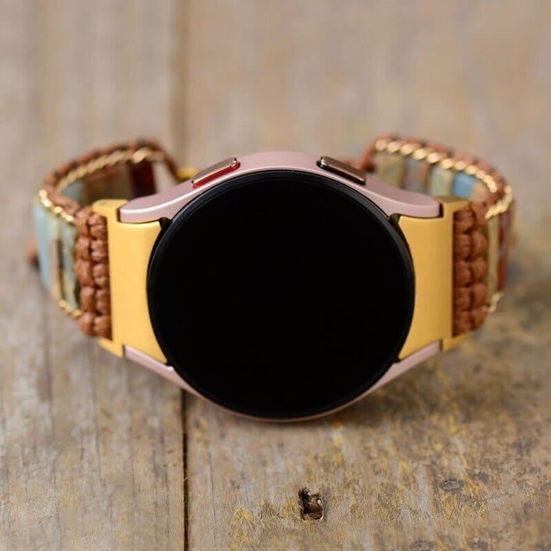 Natürliches Edelsteinarmband "Freudenvolle Seele" für Samsung Galaxy Smart Watch 4