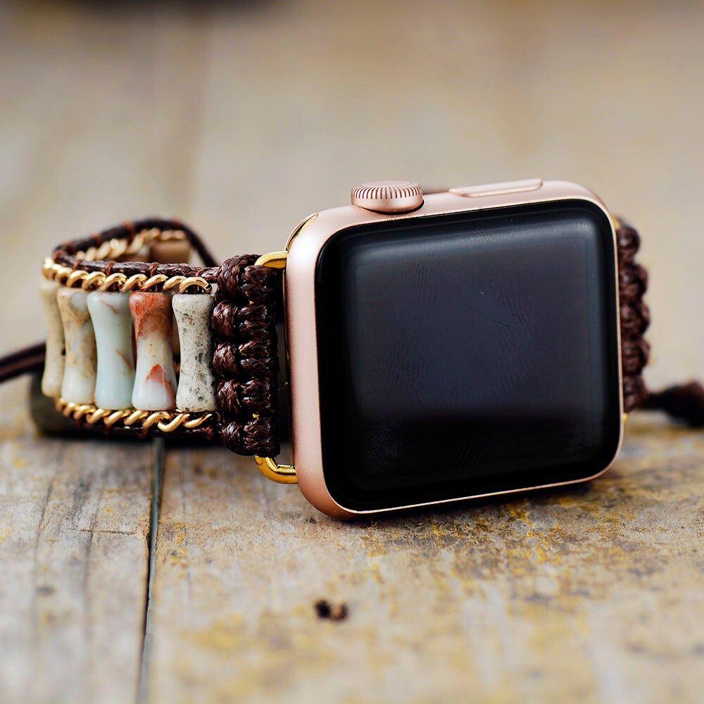 Apple Uhrenarmband "Stil & Heilung" aus Jaspis