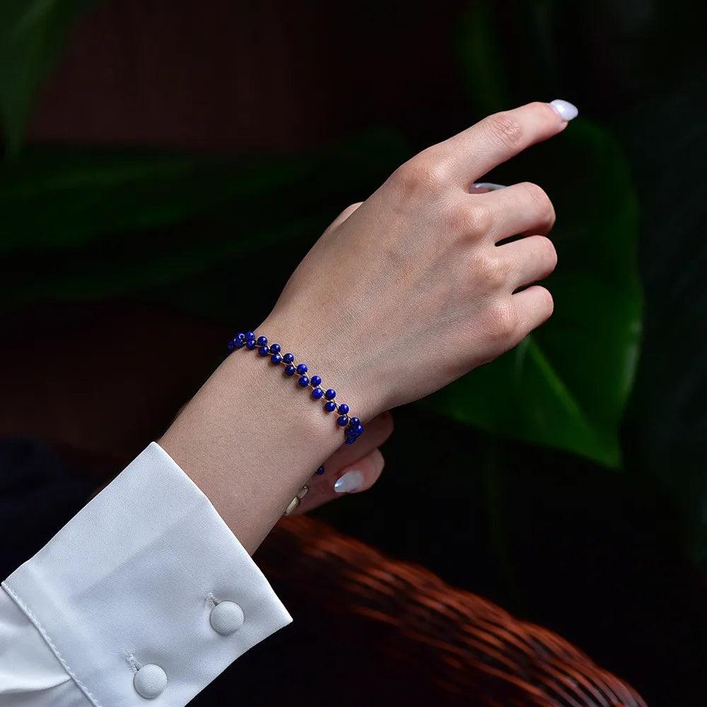 Armband aus Lapislazuli "Ruhige Gezeiten"