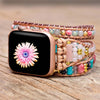 Apple-Uhrenarmband "Wirklich Bezaubernd" mit rosa Opal & Labradorit