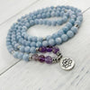 Kraftvolle Gelassenheit: Armband mit blauem Calcit und Amethyst