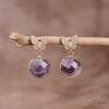 Ohrringe „Lila Regen“ aus Amethyst