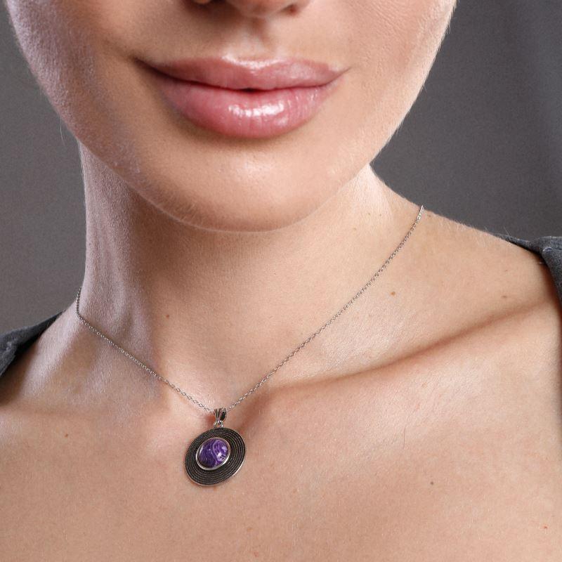 Halskette "Latona - Kraftvoll" mit Amethyst