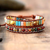 Naturstein-Wickelarmband "Sommer-Boho"