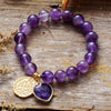 Armband aus heilendem Marmor mit Amethyst, schwarzem Onyx & Jaspis