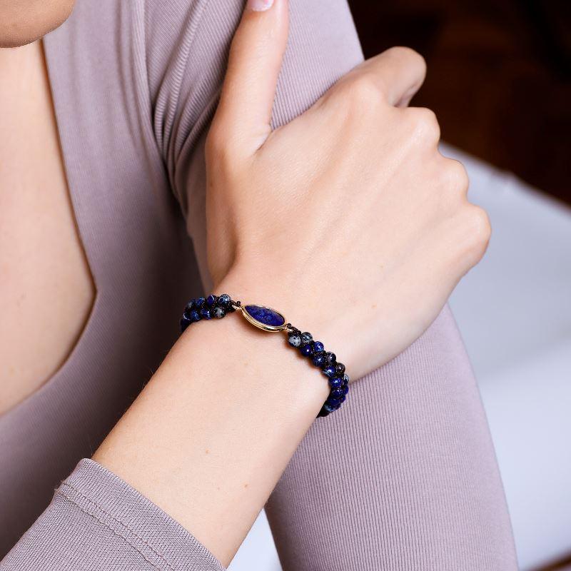 Energie-Armband aus Lapislazuli