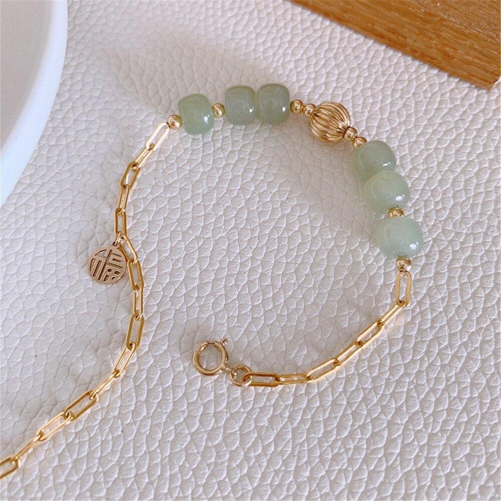 Hetian Jade-Armband "Lucky Grace"