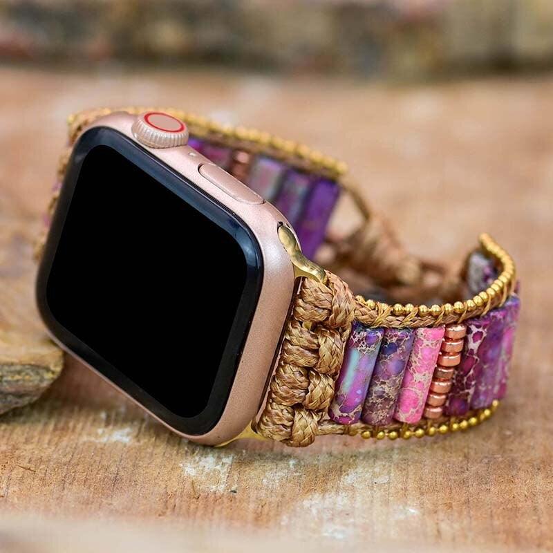 Apple Watch Uhrenarmband "Pretty Goddess" aus Kaiserjaspis