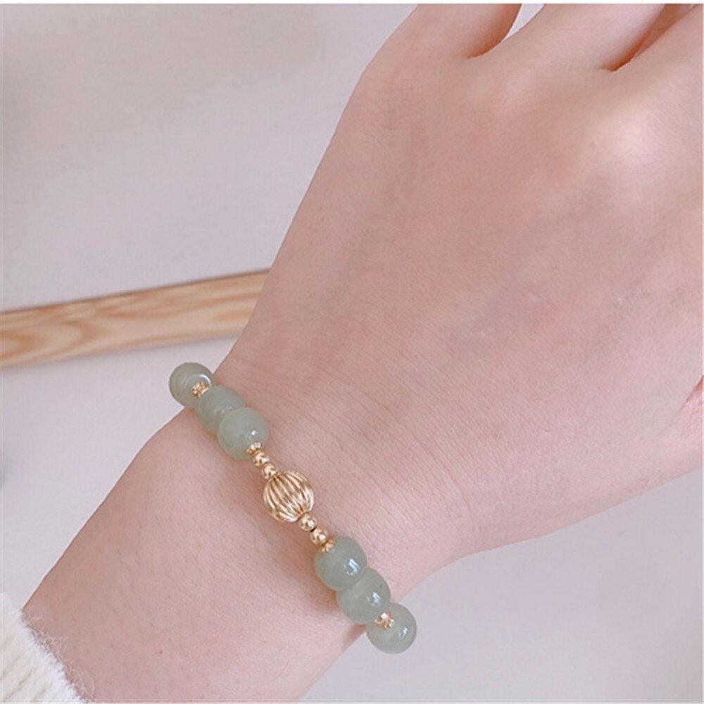 Hetian Jade-Armband "Lucky Grace"