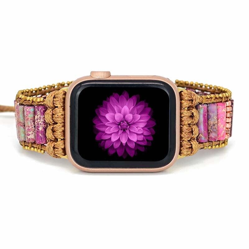 Apple Watch Uhrenarmband "Pretty Goddess" aus Kaiserjaspis