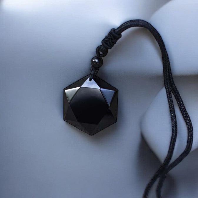 Obsidian-Energie-Schild-Talisman