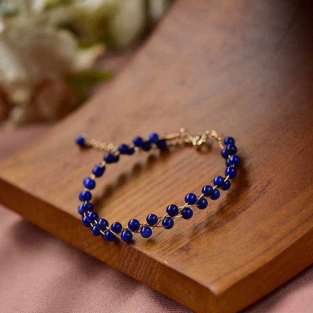 Armband aus Lapislazuli "Ruhige Gezeiten"