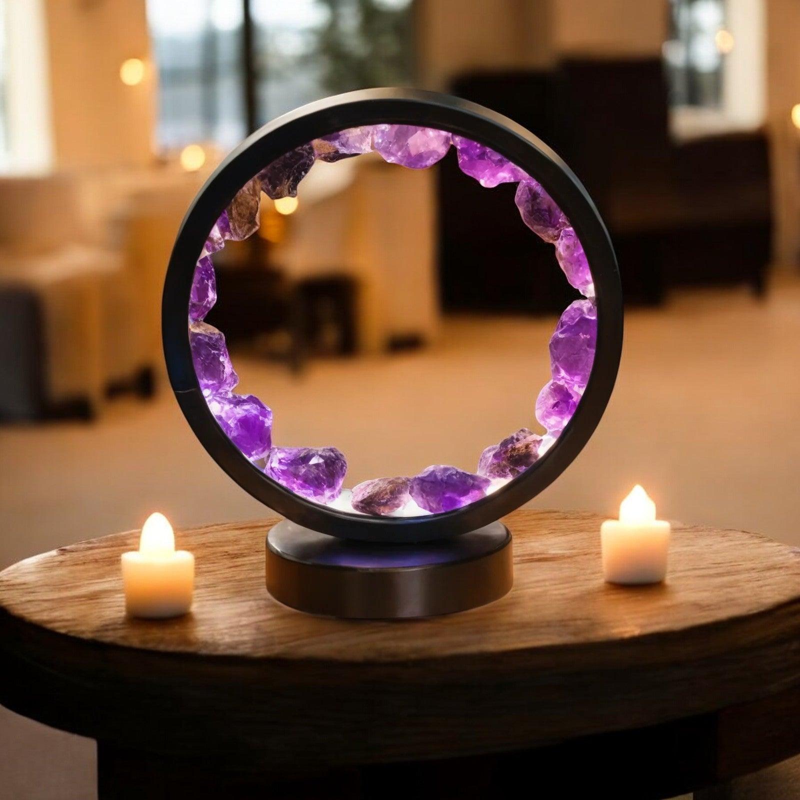 Tranquiles Leuchten – Amethystlampe für spirituelle Gelassenheit