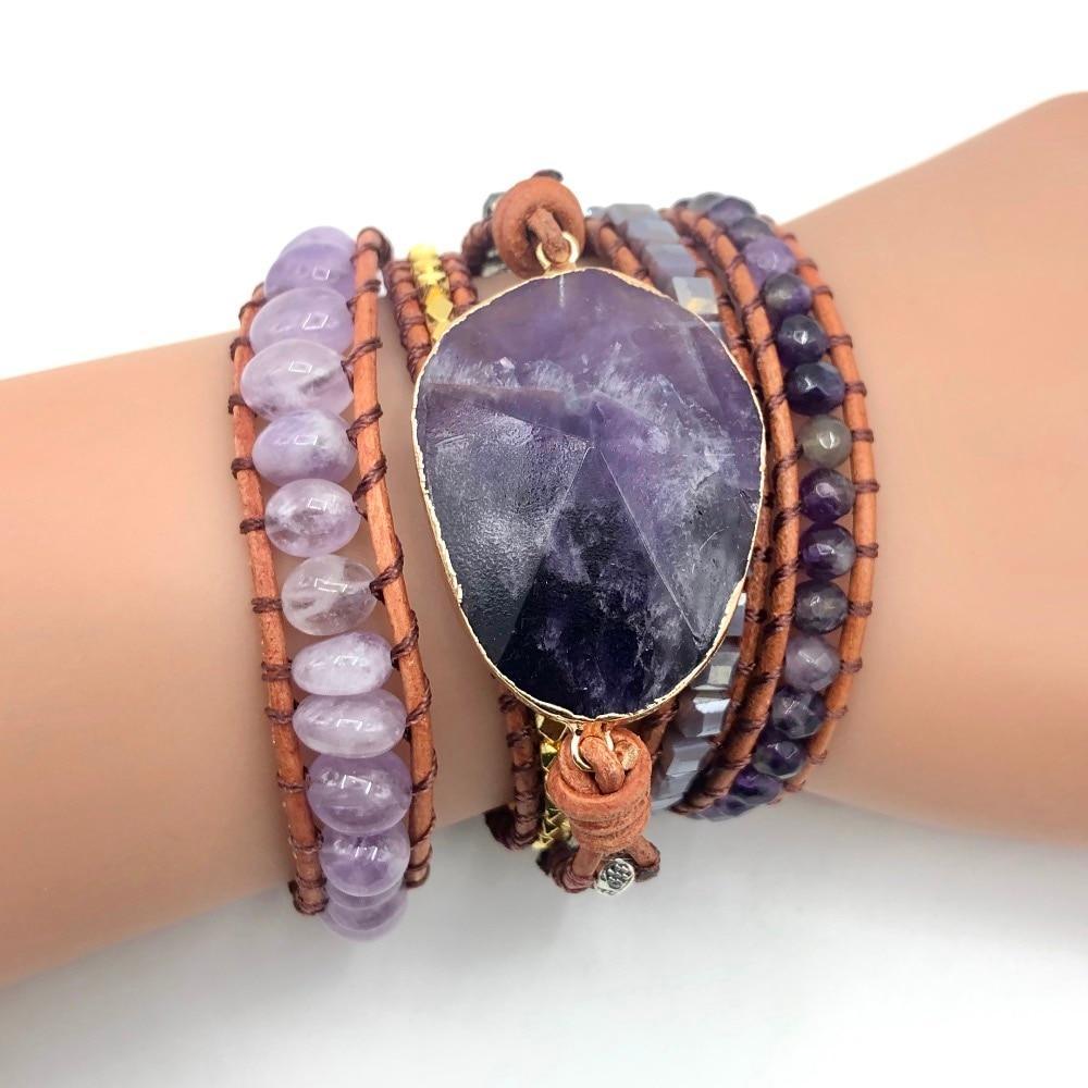 Wickelarmband "Imperiales Amethyst"