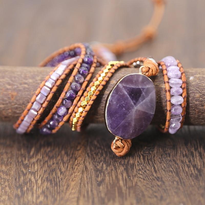 Wickelarmband "Imperiales Amethyst"