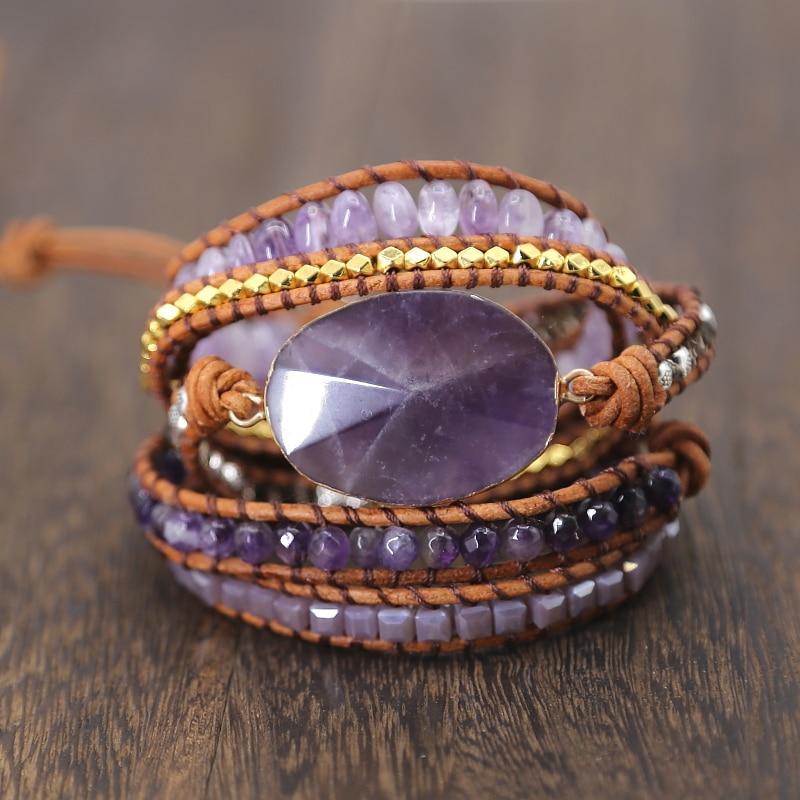 Wickelarmband "Imperiales Amethyst"