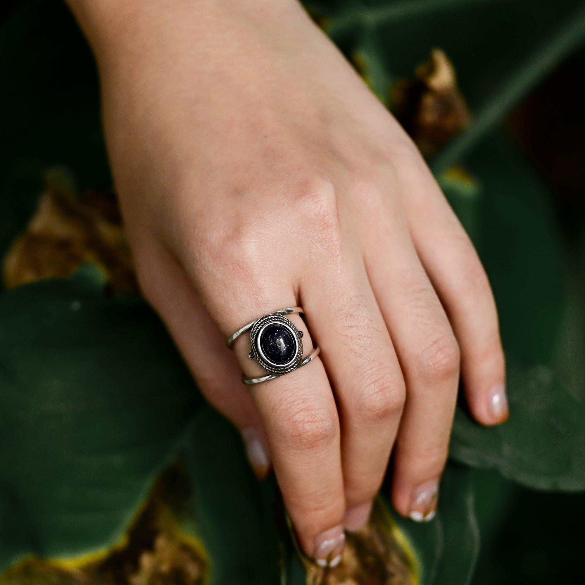 Gatani - Kosmos Ring mit Blauem Sandstein